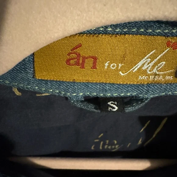 Unique Dark Denim Embellished Women’s Jacket by “a and me” - Picture 11 of 11